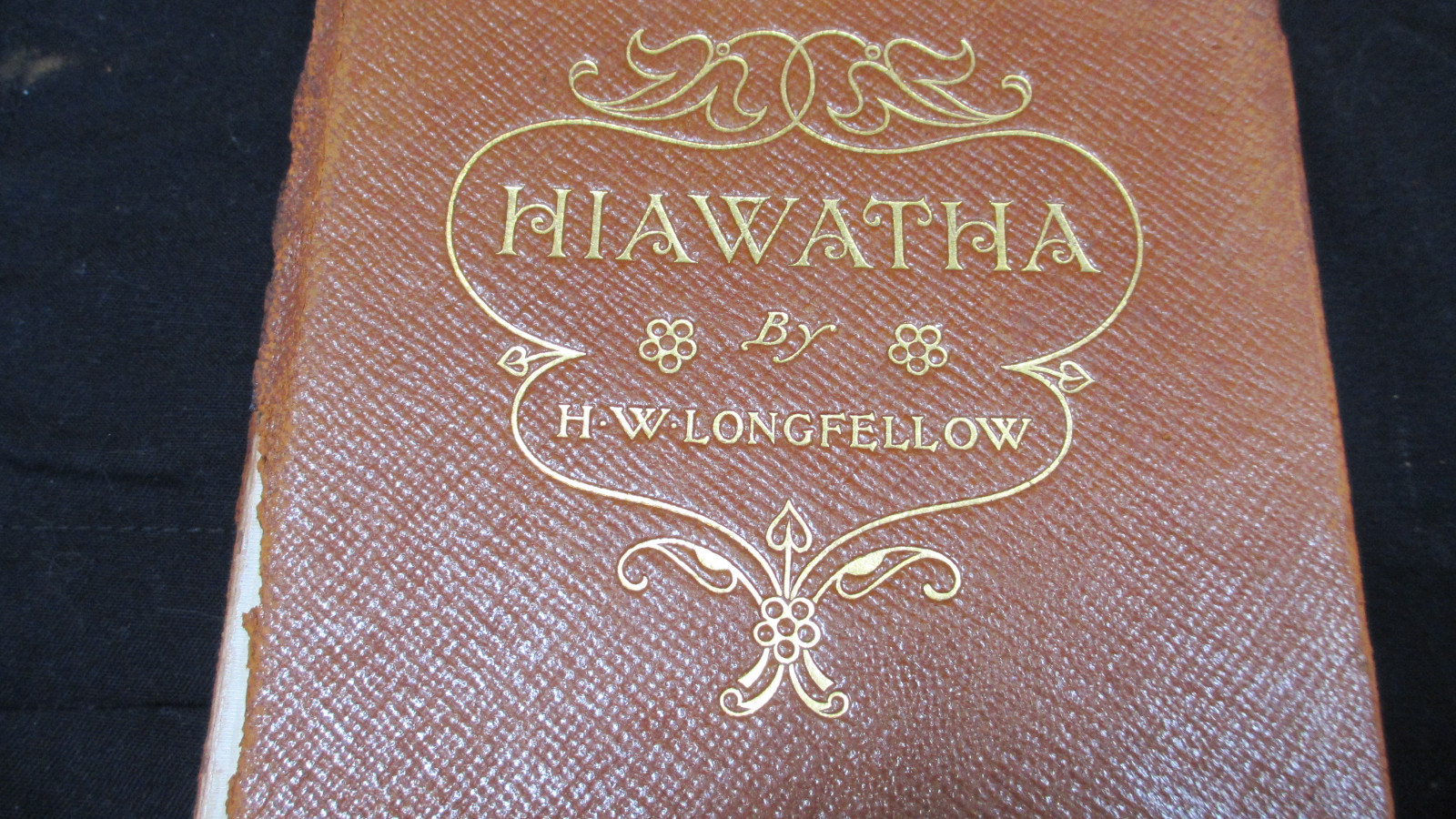 hiawatha by longfellow leather first edition 1900 owner pearl zilker san antonio