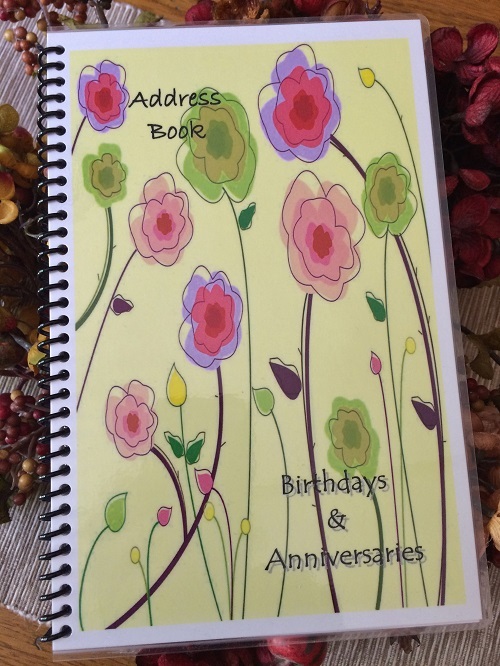 Address book telephone birthday anniversary organizer calendar