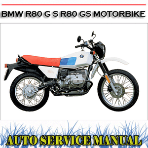 Bmw r80 gs service manual