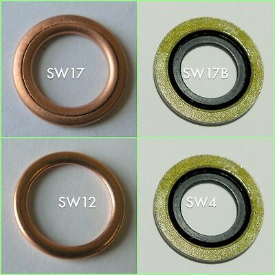 Change from crushable to bonded seal washers.