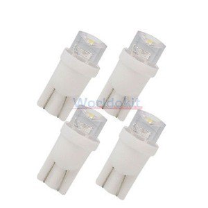 New 4 Pcs T10 194 168 Car Bulbs 1-LED Dashboard Light Lamp Wedge White Bulb