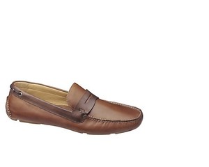 Mens-Johnston-and-Murphy-McKINNON-PENNY-Tan-Dark-Brown-Leather-Drivers ...