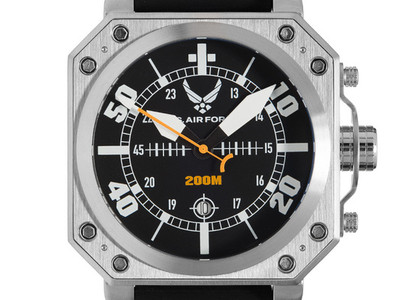 Pre-owned Wrist Armor U.s. Army  Black Silicone Strap Men's Watch & Stainless Steel