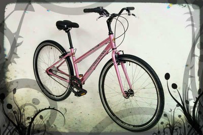 NEW Cafe Express 8 Speed Aluminum Upright Comfort HYBRID BIKE 17" Ladies Rose