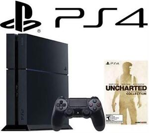 REFURB PS4 500GB UNCHARTED BUNDLE VIDEO GAMES - PLAYSTATION 4 CONSOLE SYSTEM BUNDLE