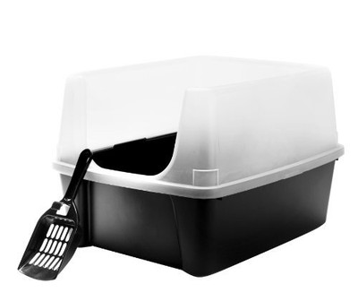 IRIS Open Top Litter Box with Shield ...