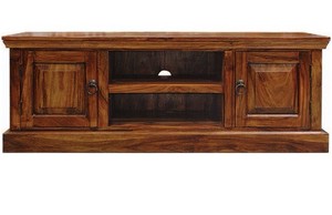  SHEESHAM WOOD LARGE WIDESCREEN TV LCD PLASMA CABINET STAND UNIT | eBay