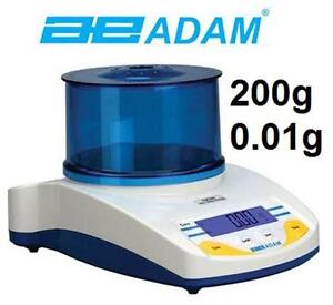NEW WEIGHING ELEC BALANCE SCALE  200g Capacity And 0.01g Readability - ADAM EQUIPMENT - WEIGHING SCALE