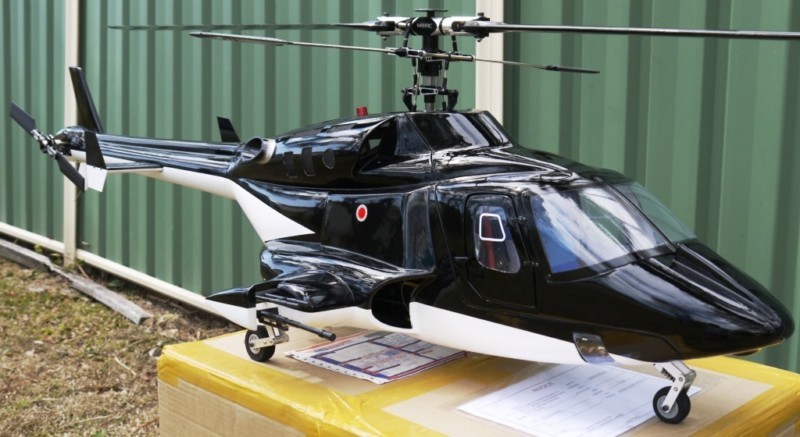 RC True Scale Black AirWolf 600E Kit Large Helicopter CNC Retracts Trex GY401 | eBay
