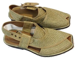 Mens-Leather-Handmade-Embroidered-Sandal-Shoes-Afghan-Chappal-Zardozi ...