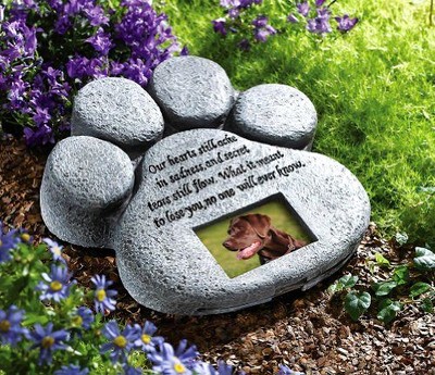 Stone Paw Memorial Pet Print Dog Garden ...