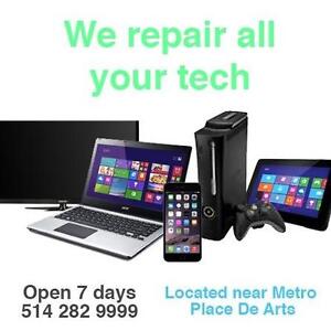 LAPTOP,CELL,TABLET,IPAD,XBOX,PS,TV,HOVERBOARD REPAIR SALE & ALL ACCESSORIES  OPEN 7 DAYS 8AM TO 9PM SAT-SUN 10AM TO 9PM