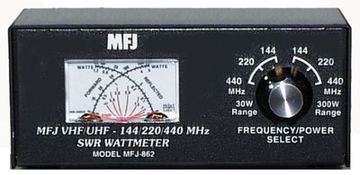 MFJ-862 SWR meter, 144/220/440MHz, 30/300W. Buy it now for 81.85