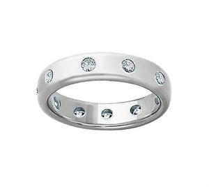 ... 75 Men's Round Cut Diamond Eternity Wedding Band Ring In Platinum