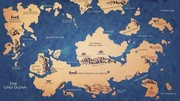 Game Of Thrones Houses Map Westeros New Fabric poster 21" x 13" Decor 69