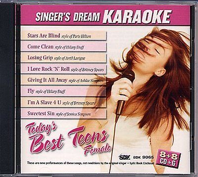 Singer's Dream Karaoke CD+G SDK 9065 Today's Best Teens Female NEW (Best Female Singers Today)