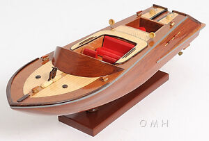 Handcrafted-Classic-Runabout-Speed-Boat-Wood-Model-16