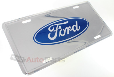 Ford Oval Logo Aluminum License Plate