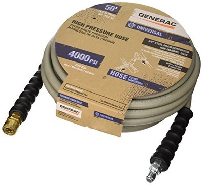 UPC 696471000344 product image for Generac Quick Disconnect Pressure Washer Hose, 50-feet X 3/8-in, Grey | upcitemdb.com