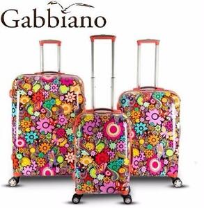 NEW GABBIANO 3 PIECE SPINNER SET INDUSTRIAL CHIC COLLECTION SPINNER SET LUGGAGE VACATION TRAVEL GEAR BAG   90411434