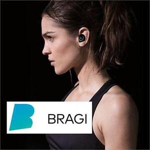 NEW BRAGI THE DASH EARPHONES BLACK - TRULY WIRELESS SMART EARPHONES - HEADPHONES - MUSIC - FITNESS Activity Tracker