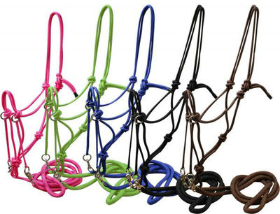 NEW SHOWMAN DURABLE NYLON BITLESS BRIDLE with ...