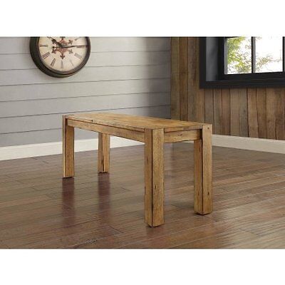 Better Homes and Gardens Bryant Dining Bench, Rustic Brown