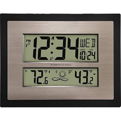 Better Homes and Gardens Atomic Digital Wall Clock with F