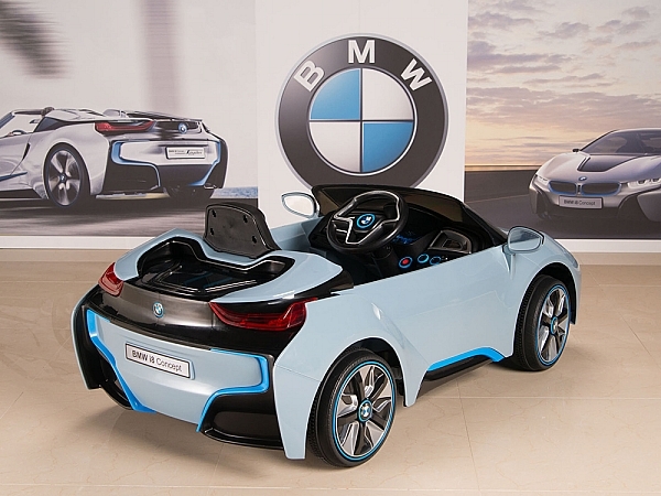 BMW i8 12V Ride On Kids Battery Power Wheels Car RC Remote Blue