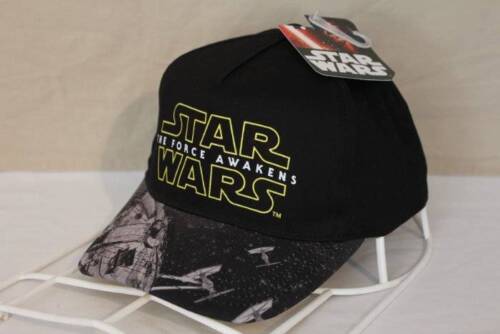 Pre-owned Star Wars Kids' Boys Mens Baseball Cap  The Force Awakens Black Adjustable Hat Osfm
