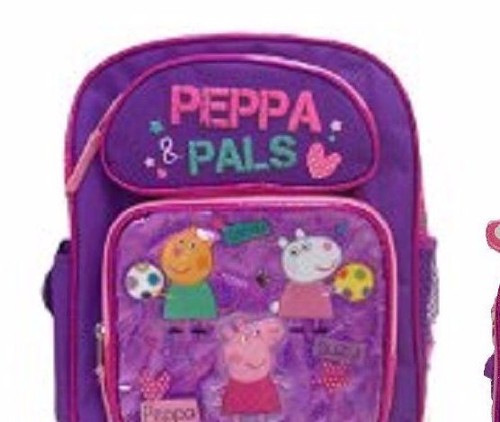 Peppa-Pig-Pink-12-Backpack-with-Adjustable-straps-and-large-compartments-New