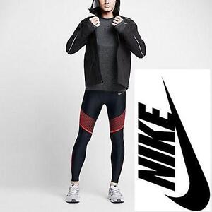 NEW NIKE RUNNING TIGHTS MEN'S MED POWER SPEED CARDIO LEGGINGS - DRI FIT - CLOTHING ATHLETIC PANTS BOTTOMS