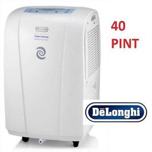 USED DELONGHI 40 PINT DEHUMIDIFIER 40-PINT - PUMP Heating, Cooling Air Quality TEMPERATURE
