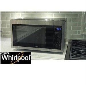 NEW*WHIRLPOOL 1.6 CU. FT. MICROWAVE COUNTERTOP MICROWAVE - BLACK AND STAINLESS STEEL - KITCHEN APPLIANCE