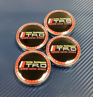 Chrome Wheel 60mm Centre Caps 4pcs TRD Cellica Yaris MR2