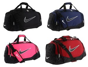 Nike Womens Brasilia Workout Sports Gym Medium Size Duffel Bag Pink Black New | eBay
