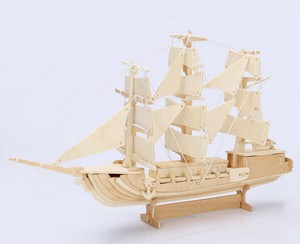  Boat Model Wooden Toy Woodcraft Construction Kit for Ship Build | eBay