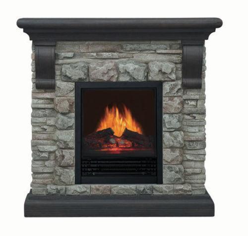 Stone Electric Fireplace