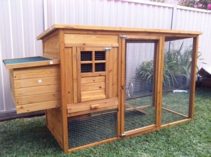 CHICKEN COOP CHOOK HOUSE LARGE RABBIT HEN FERRET CAGE St Peters ...