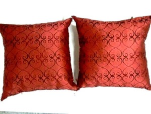 Pier 1 Imports Garnet Red Decorative Pillows 2 eBay