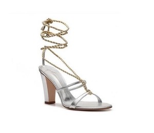 GIUSEPPE-ZANOTTI-Metallic-Leather-Rope-Sandal-9-5-EU-40-NIB