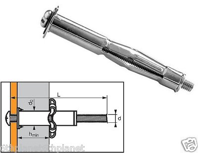 Spit Hollow/ Cavity Wall Anchor Cavity Fixing for thicknesses 6, 16, 24 or 32mm
