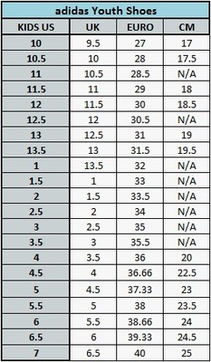 adidas shoes conversion chart mizuno tutorial sizing remove link