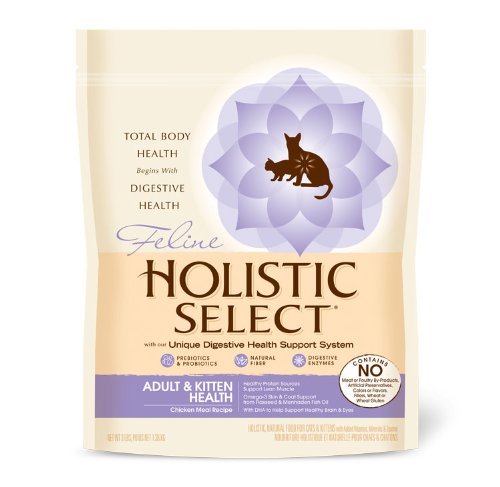 Holistic Select Chicken Natural Dry Cat Food, 3-Pound Bag
