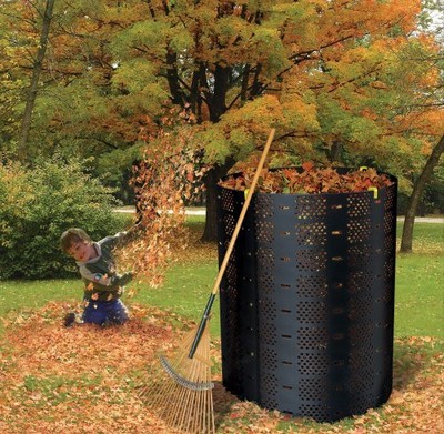 NEW Plastic Barrel Composter System, Ventilated Garden ...