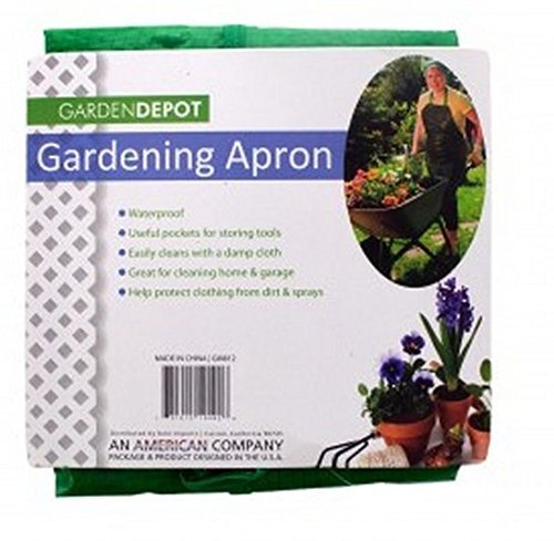 Garden Apron Gardening Pockets Holds Tools Green ...