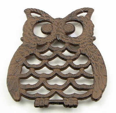 Cast Iron Trivet - Owl (Unique, Hand-crafted, ...