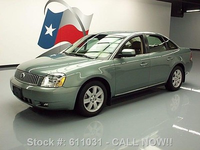 Certified  Owned Acura on 2007 Mercury Montego V6 Leather Alloys One Owner 70k Mi Texas Direct