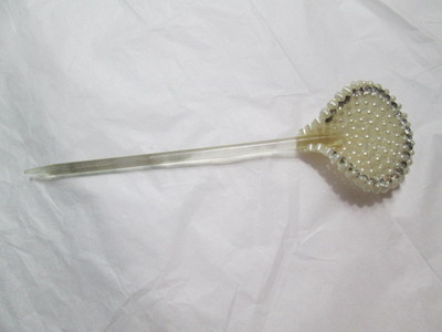 HAIR STICK CELLULOID AND RHINESTONE FAUX PEARL BEAUTIFUL