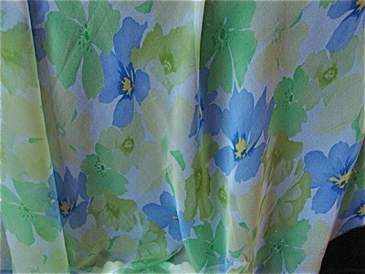 VINTAGE Chiffon SILK FABRIC 45